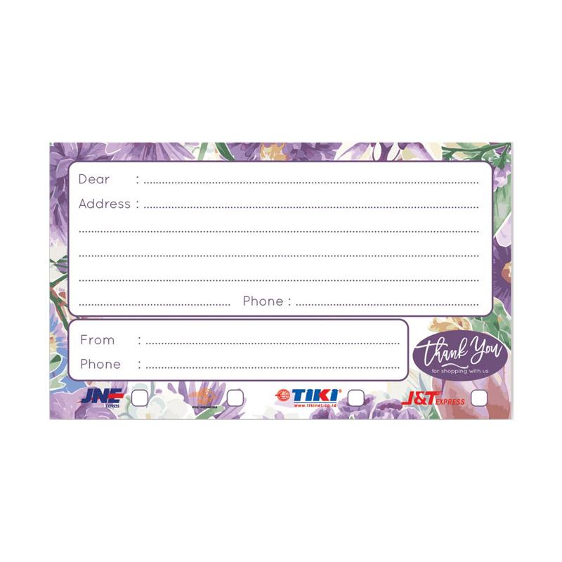 Jual Vingy Home Decor Sticker Shipping Label Online Shop Purple Flower Online September 2020 Blibli Com,Simple Paper Crafts For Home Decoration