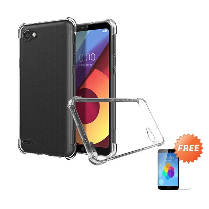 Jual Oem Shockproof Casing For Lg Q6 Plus M700 Clear Free Tempered Glass Online Juli 2020 Blibli Com