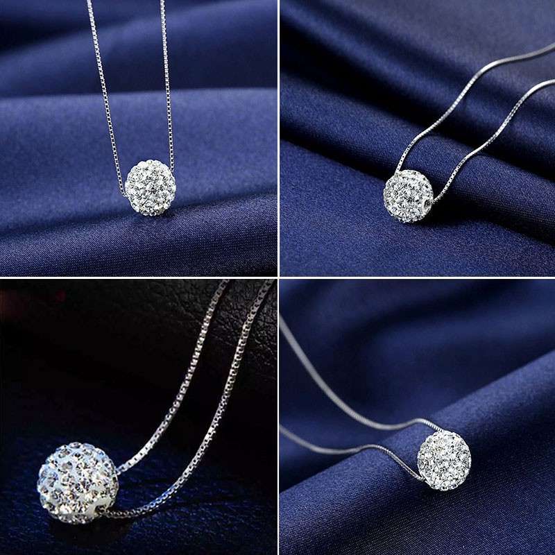 Jual Kalung Kristal Stainless Pandora 