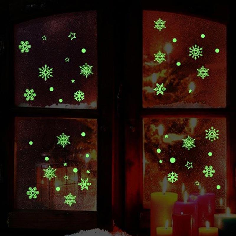 Jual Bluelans Snowflake Glow In The Dark Luminous Diy Kids Room