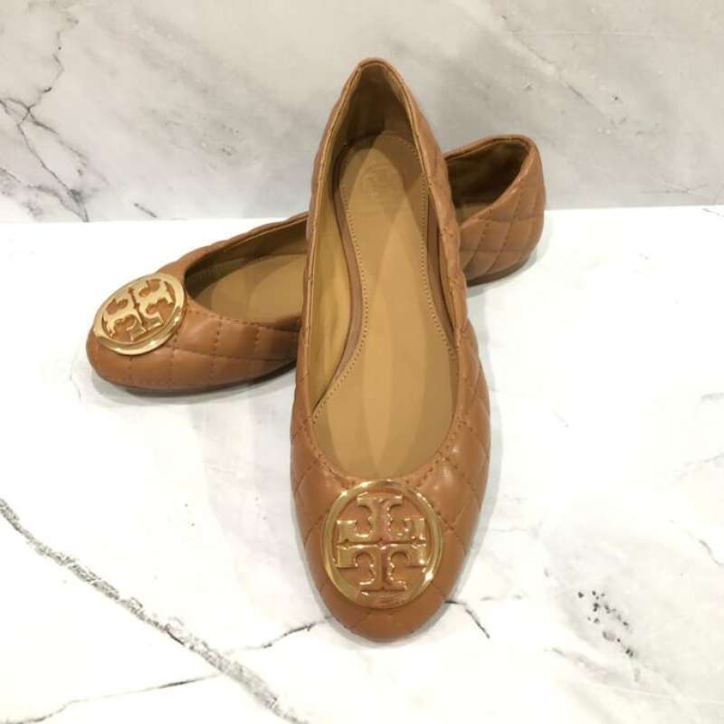 Jual Tory Burch Benton Quilted Ballet Shoes In Royal Tan Di Seller Claudela Pluit Kota Jakarta Utara Blibli