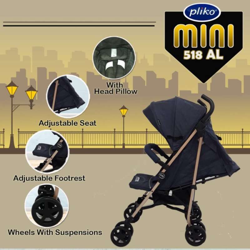 Jual Gratis Ongkir Baby Stroller Pliko Mini 518 Al Stroller Bayi