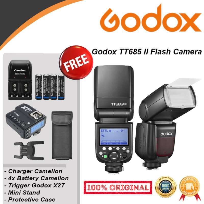 Jual Godox TT685 II Flash for Cameras Canon Nikon Sony Fujifilm TT685II  TRIGGER X2T - Sony Paket Komplit di Seller DG PRO Official Store - Mangga  Dua Selatan, Kota Jakarta Pusat
