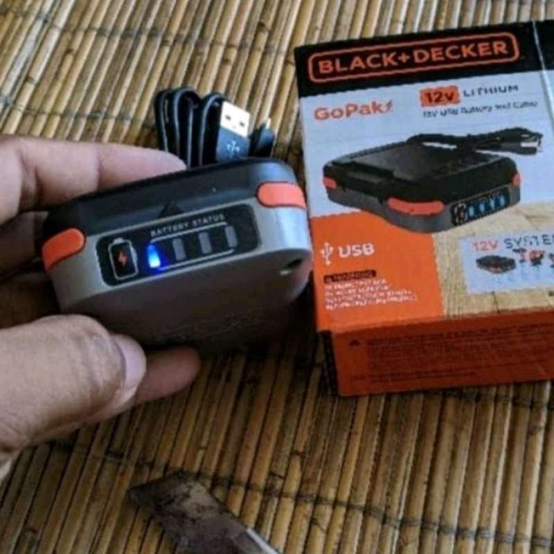 Black decker gopak clearance battery