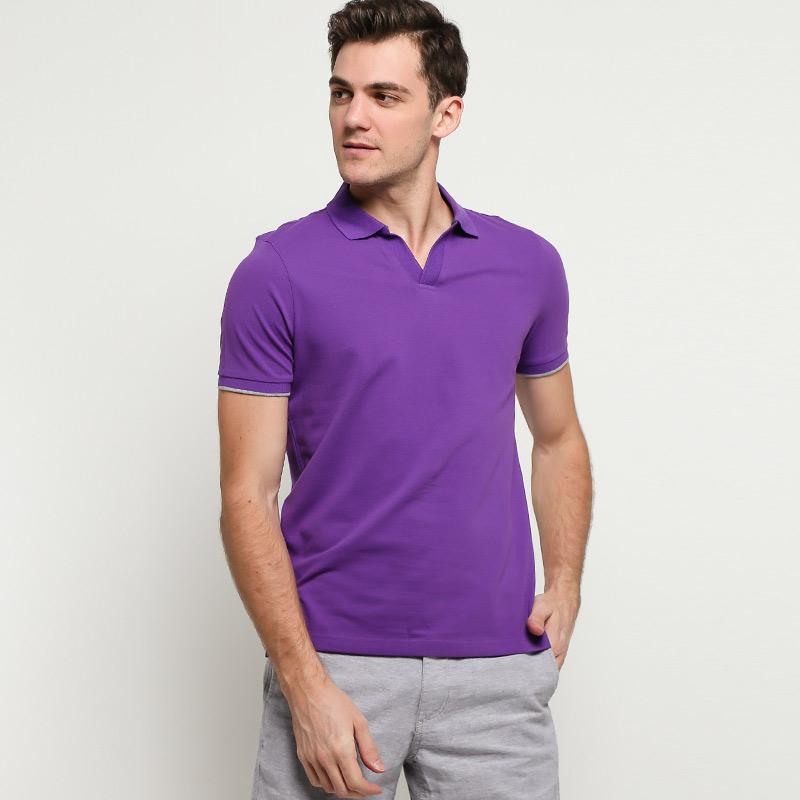 Jual FS - Giordano V-neck Polo Shirt 