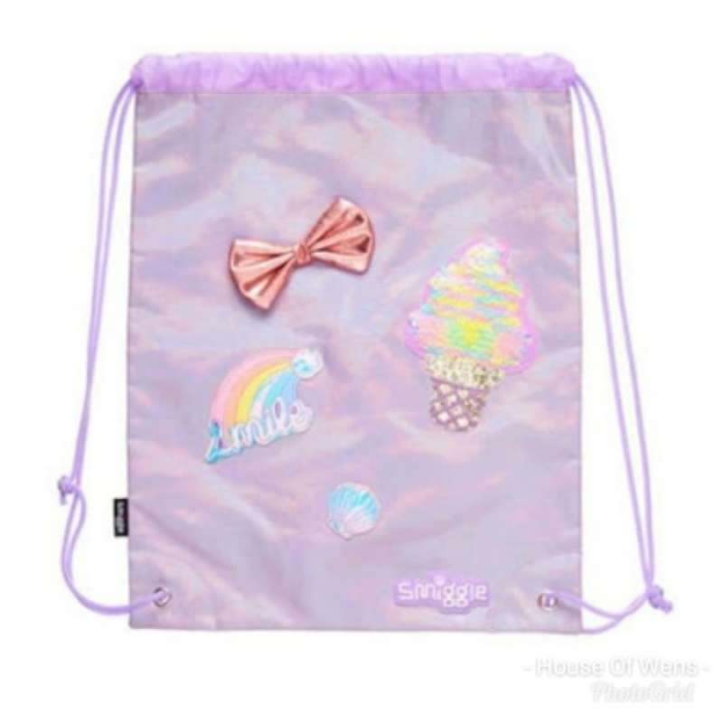 Jual SMIGGLE BADGE DRAWSTRING - TAS 