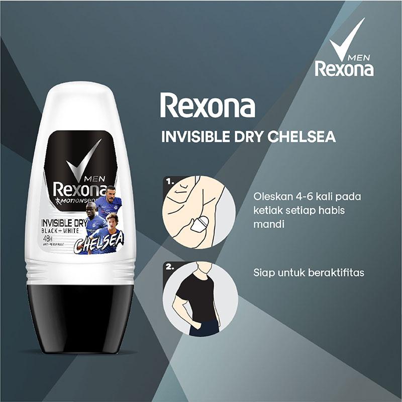 Jual Rexona Men Invisible Dry X Chelsea Roll On Deodorant 45 Ml Online September 2020 Blibli Com