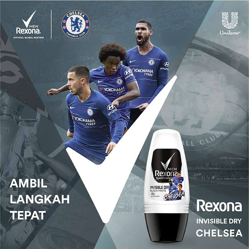 Jual Rexona Men Invisible Dry X Chelsea Roll On Deodorant 45 Ml Online September 2020 Blibli Com