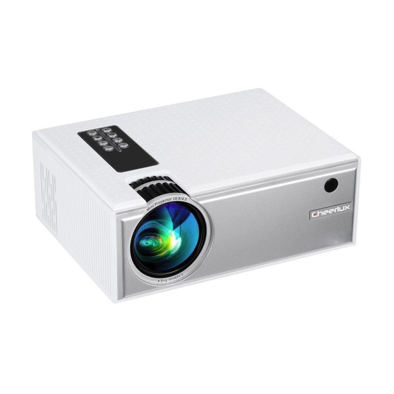 cheerlux c8 with tv tuner mini led projector 1800 lumens 1080p