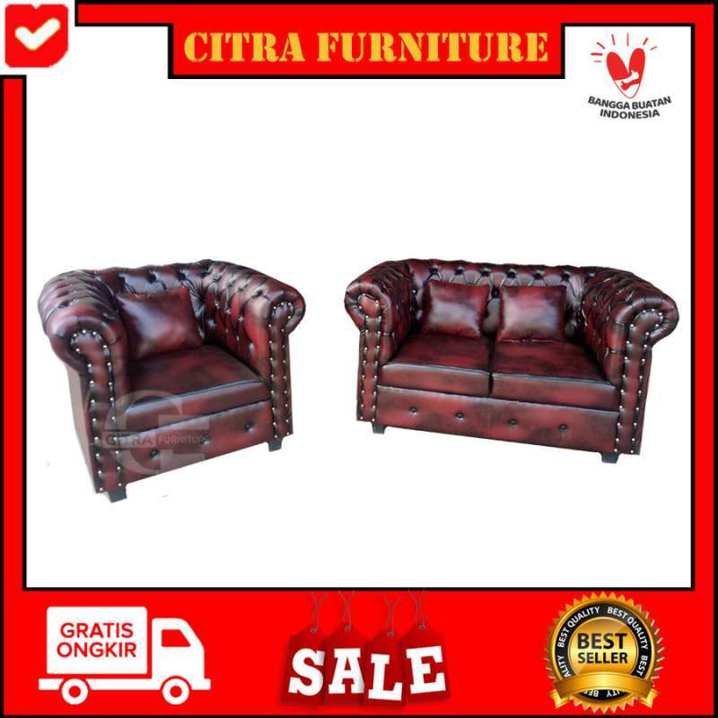 Jual sofa chesterfield original best sale