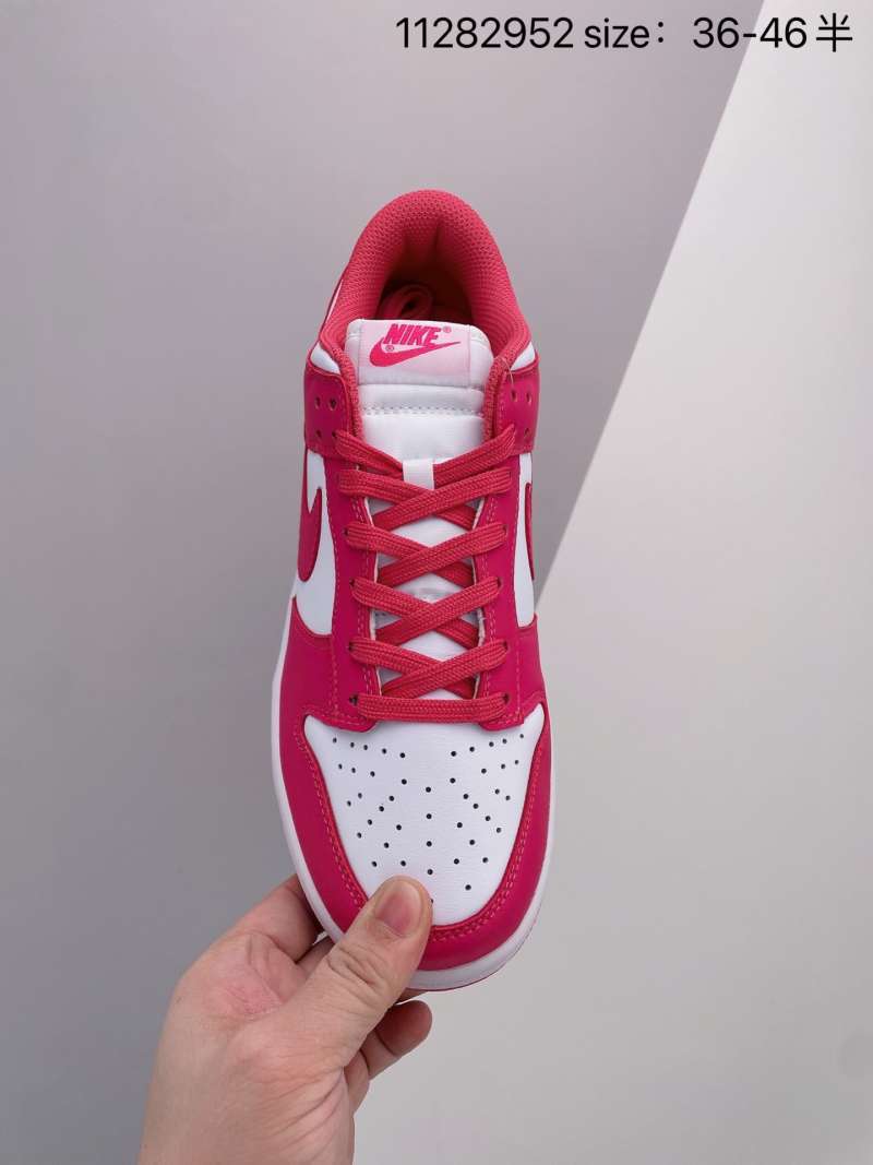 dunk low retro white red