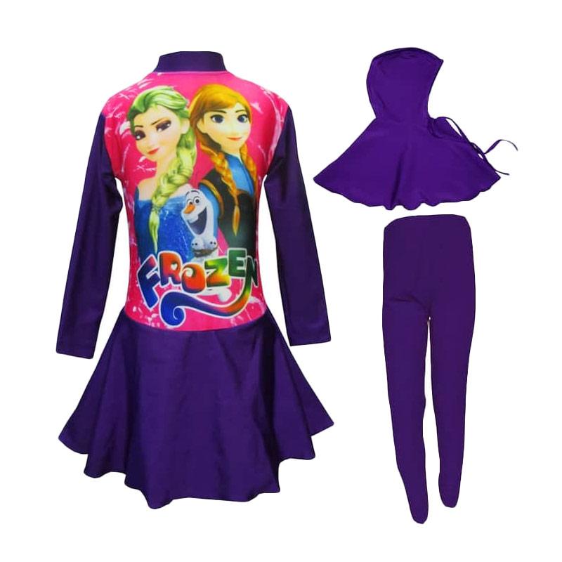 Jual Rainy Collections Frozen Baju Renang Anak Muslim Ungu Online Oktober 2020 Blibli Com