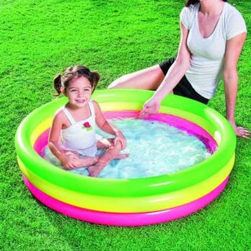 Jual Bestway 51104 Pelangi 3 Ring Kecil Kolam Renang Anak Online Agustus 2020 Blibli Com