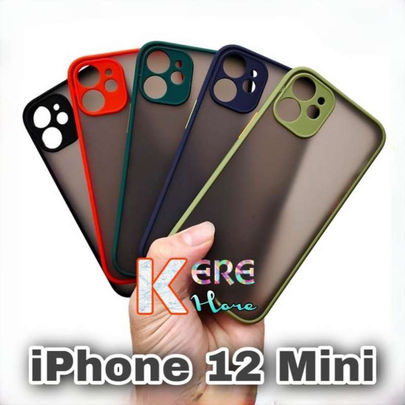 Jual Case iPhone 12 Mini Case Matte Hybrid Aero Cover Camera Lens