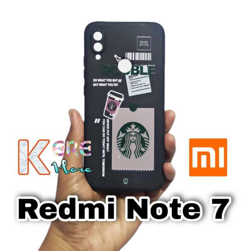 CASE REDMI NOTE SQUARE EDGE SOFTCASE STARBUCKS XIAOMI REDMI NOTE