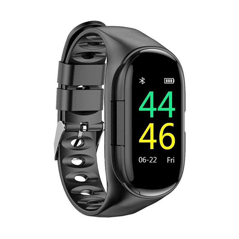 Jual Lemfo M1 Smart Watch with Bluetooth Earphone Heart Rate Monitor Smart  Wristband Long Time Standby Sport Watch for Men di Seller ExtremeDeals - |  Blibli
