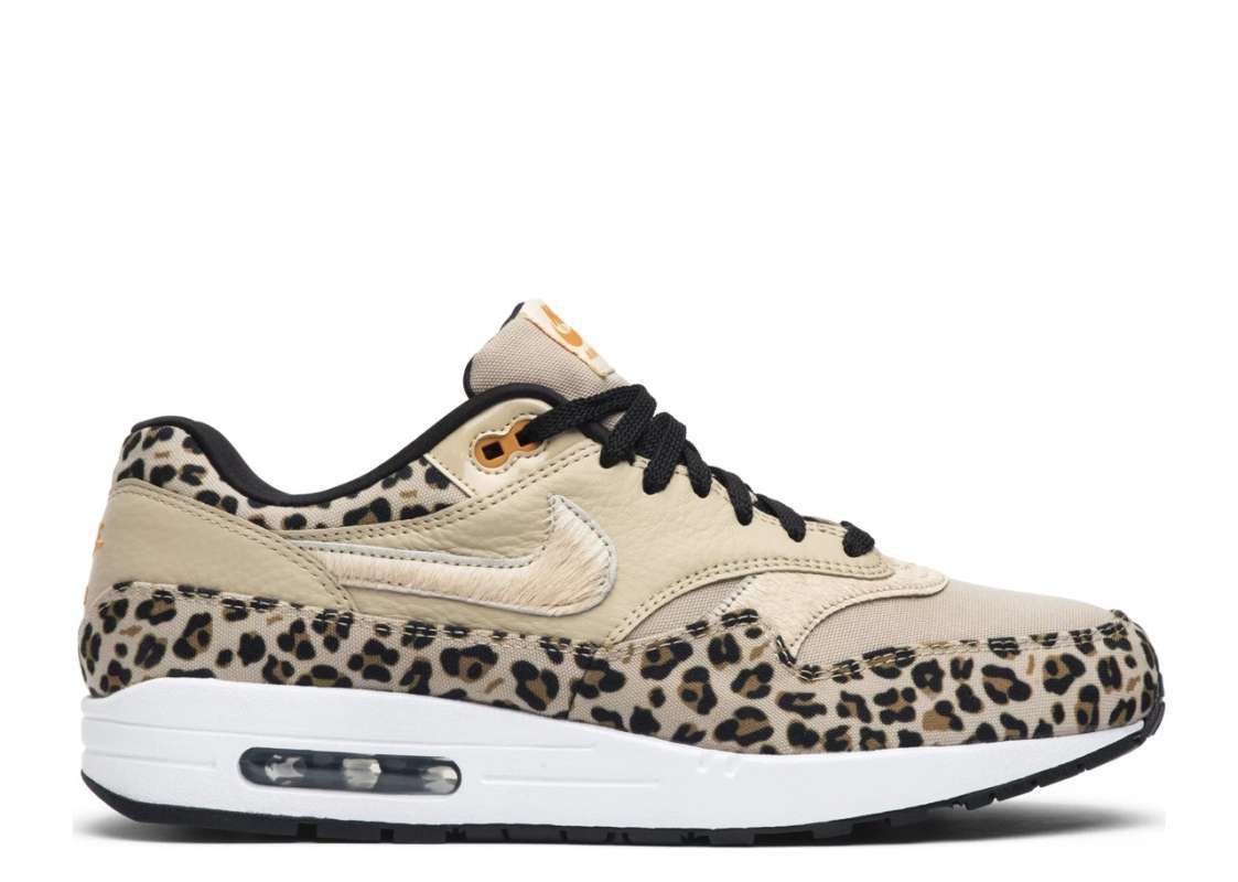 air max 1 leopard black