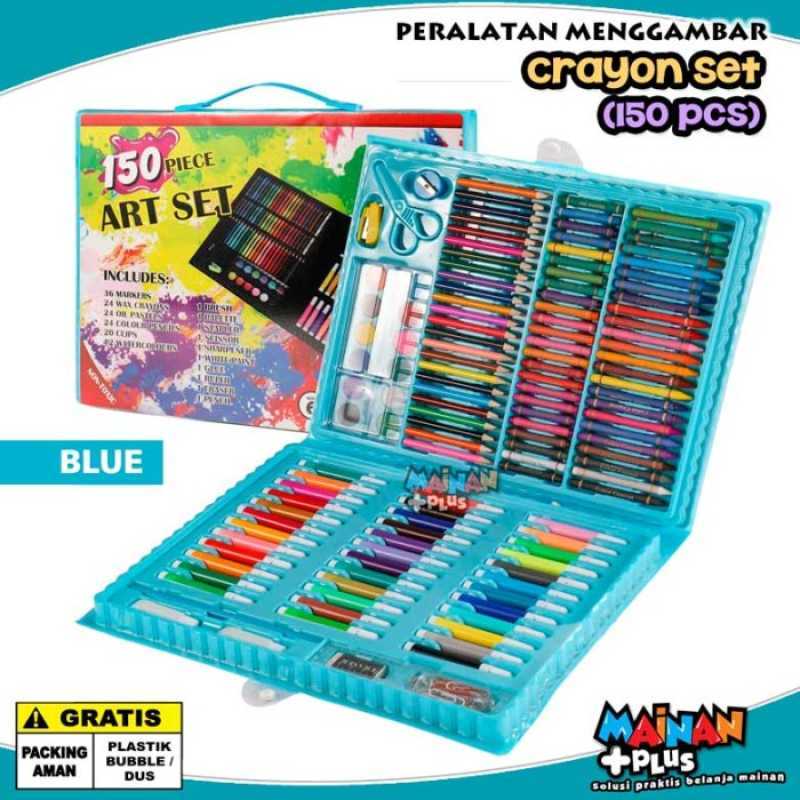 Jual Peralatan Menggambar Melukis Mewarnai Krayon Crayon Art Set 150 Pcs di  Seller Parveen.Shop - Cengkareng Timur, Kota Jakarta Barat