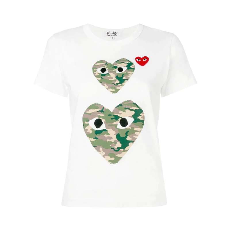 Promo Comme Des Garcons Camo Twin Heart 