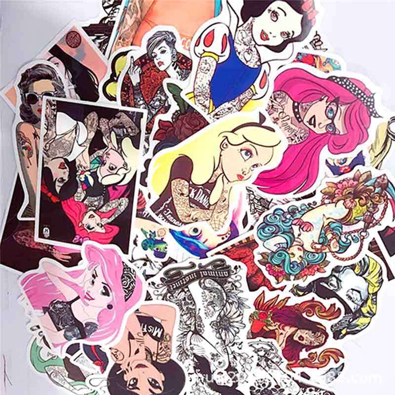 Jual Eds Jdm Tattoo Sexy Beauty Cartoon Anime Sticker Suitcase