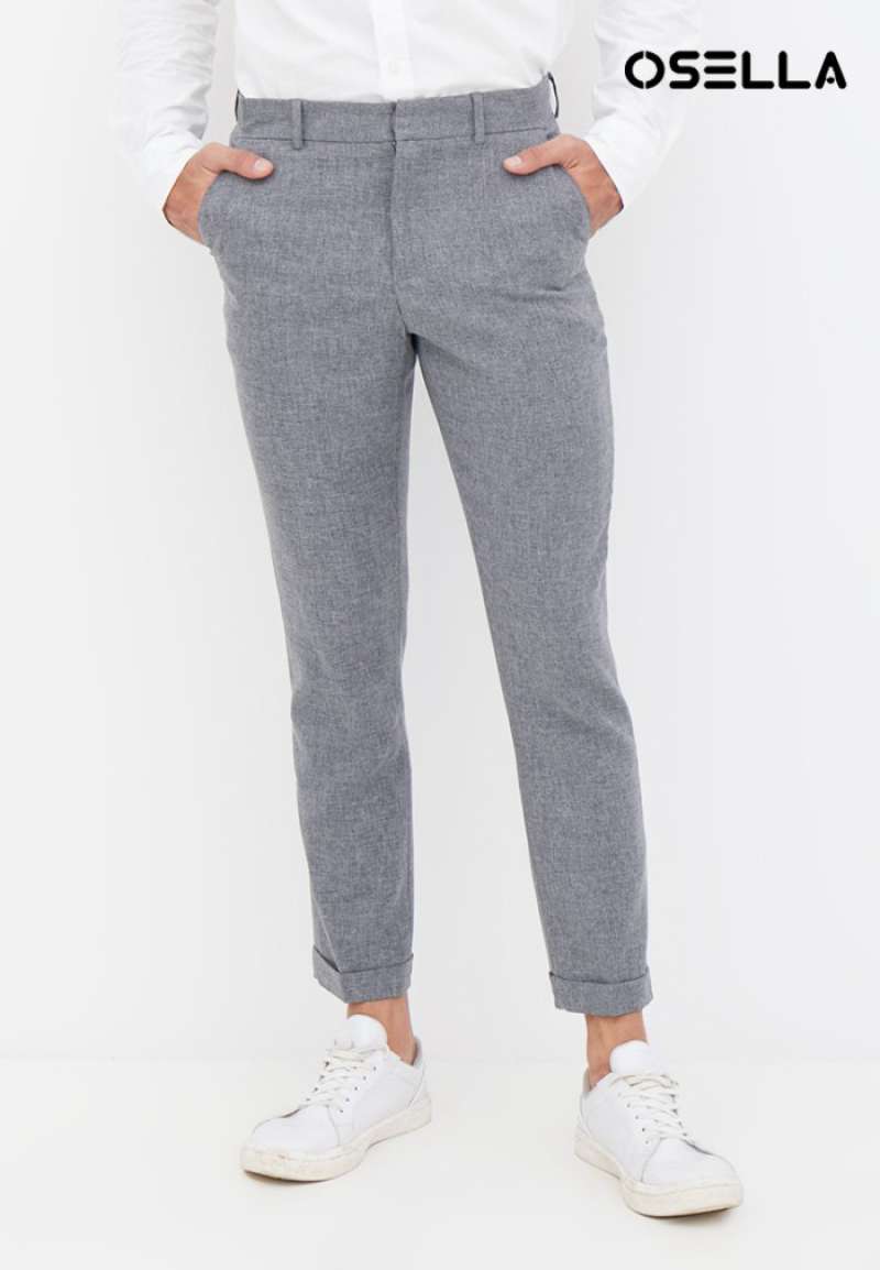 Promo Osella Man Angkle Pant Grey di 