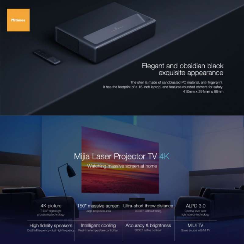 Promo Mi 4K Laser Projector 150 Global 