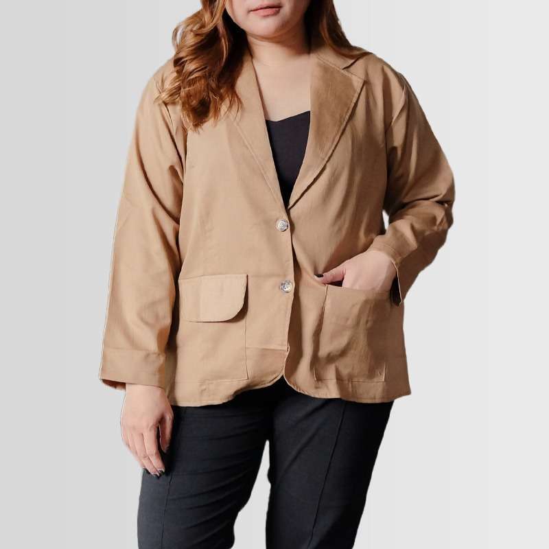 Blazer wanita big size casual formal di 