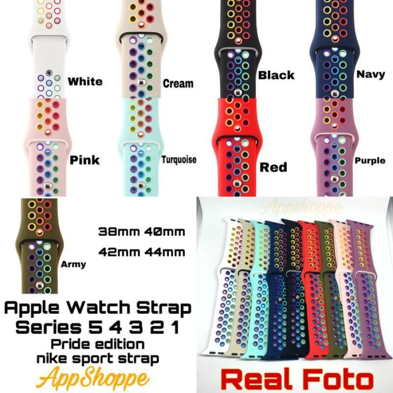 Promo APPLE WATCH SERIES 54321 38/40 42/44 MM PRIDE EDITION NIKE SPORT  STRAP di Seller bubllestories - Kota Jakarta Barat, DKI Jakarta | Blibli
