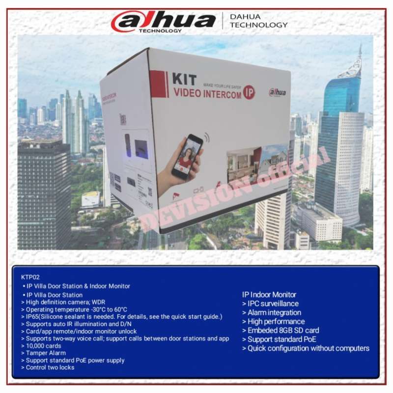 Promo VIDEO INTERCOM DAHUA DHI-KTP02 