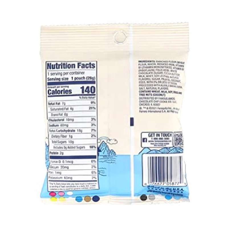 Jual Famous Amos Cookies Philippine Coconut & White Choco ...