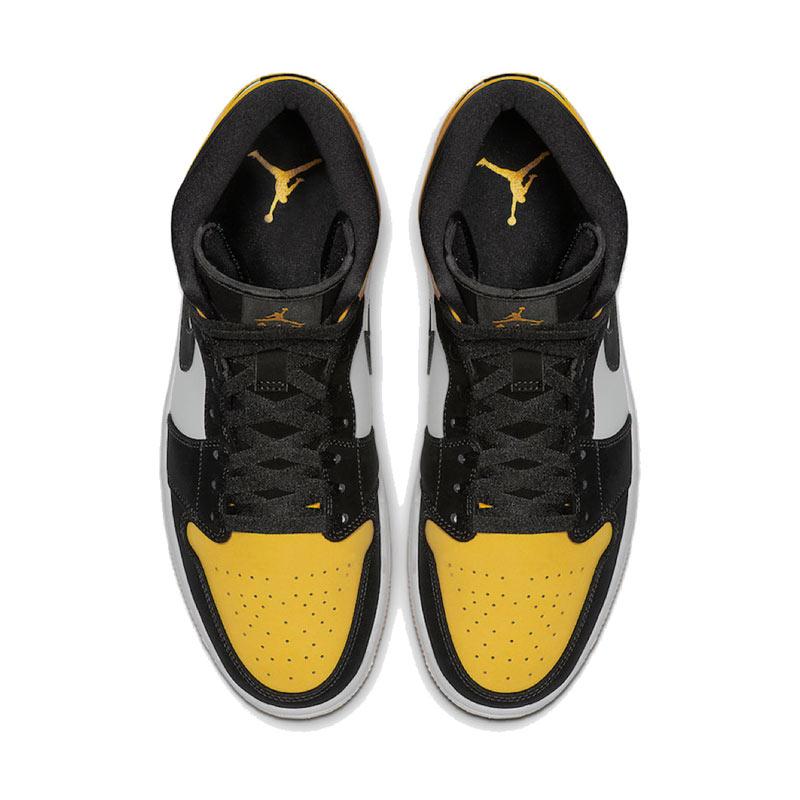 aj mid 1 yellow and black