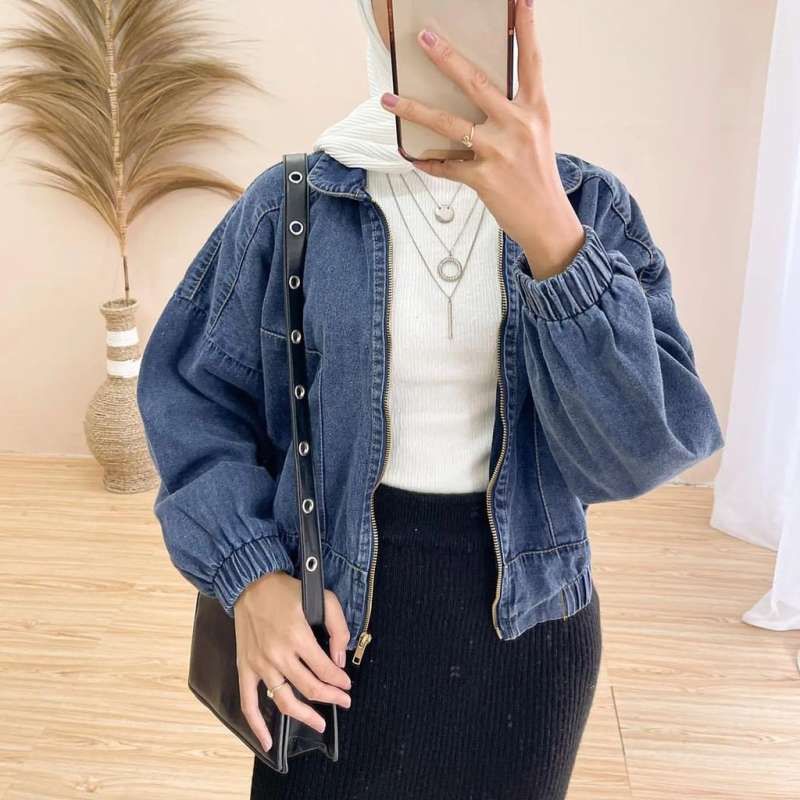 Baju jaket jeans sales