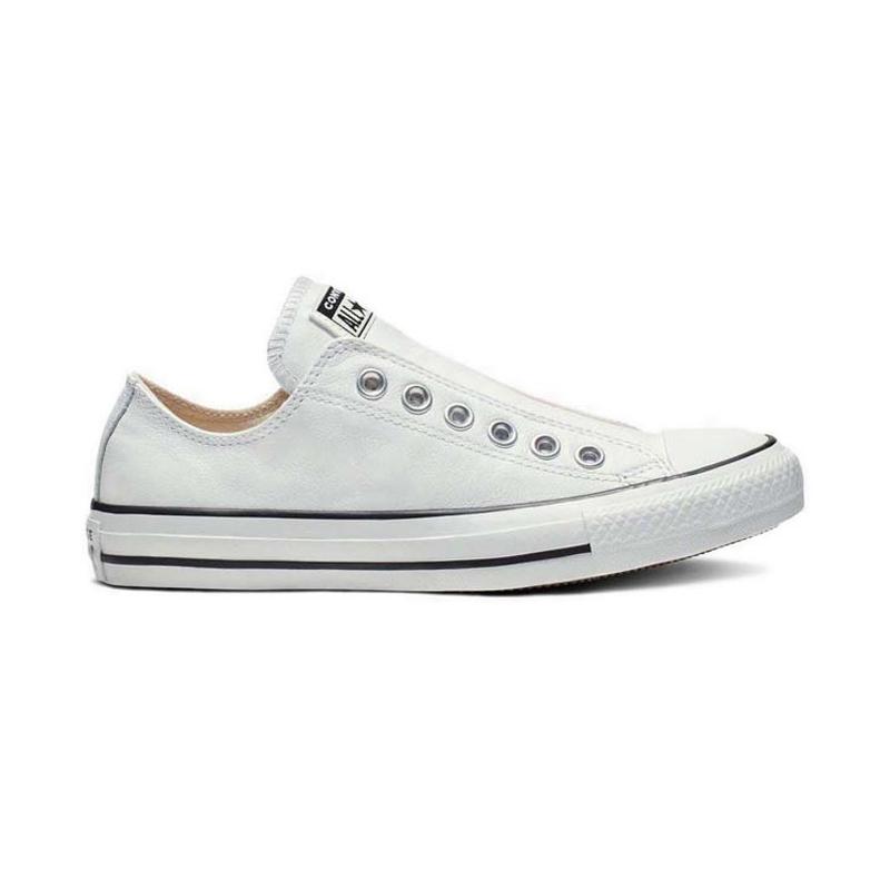 Converse leather 2025 slip on