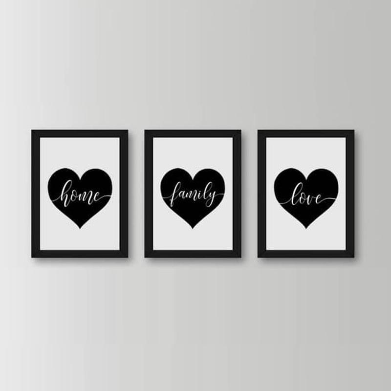 Jual Kataku Home Family Love Minimalis Set Dekorasi Hiasan Dinding