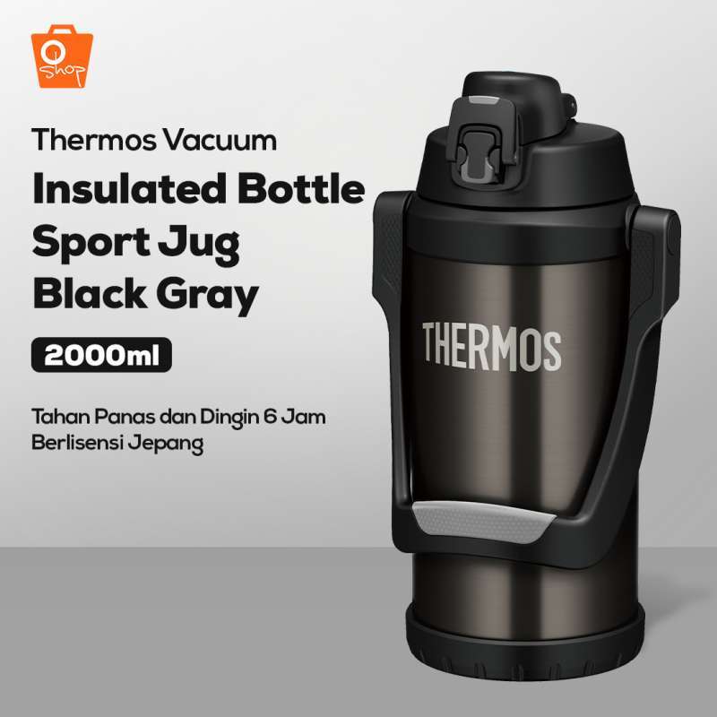 Jual Thermos Vacuum Insulated Bottle Sport Jug Black Gray Termos Tumbler Botol Minum Stainless Steel 2l Di Seller Oshoptv Official Store Kota Jakarta Utara Dki Jakarta Blibli