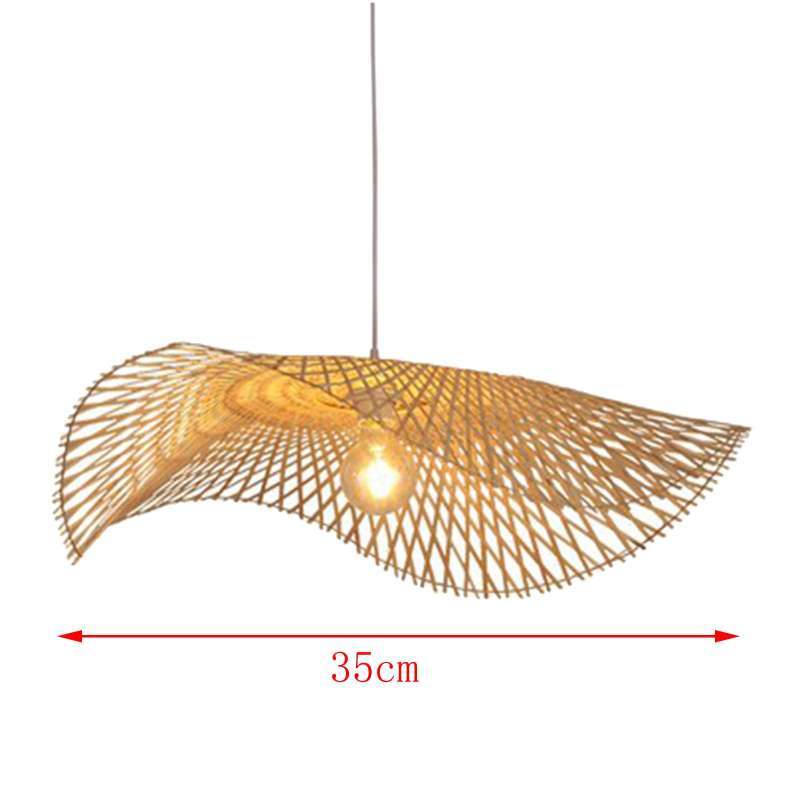 Promo 2x Modern Woven Bamboo Pendant 