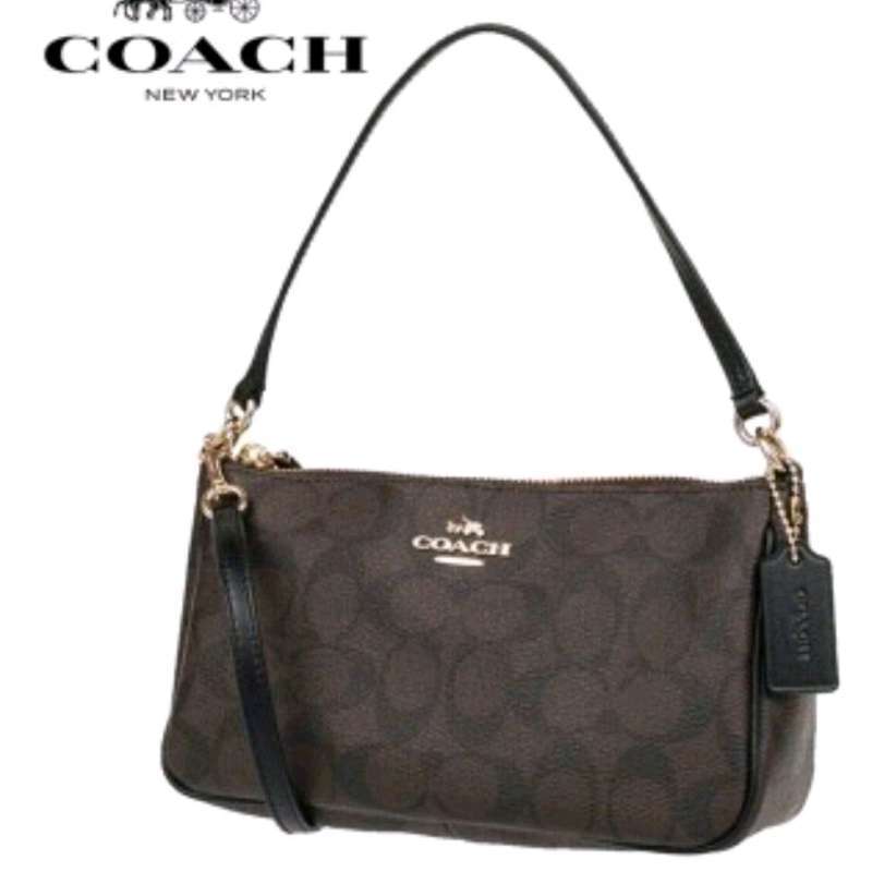 Jual Coach Top Handle Pouch In Signature Mahogany Black Tas Bahu Di Seller Rayastore1 Rahong Kab. Cianjur Blibli