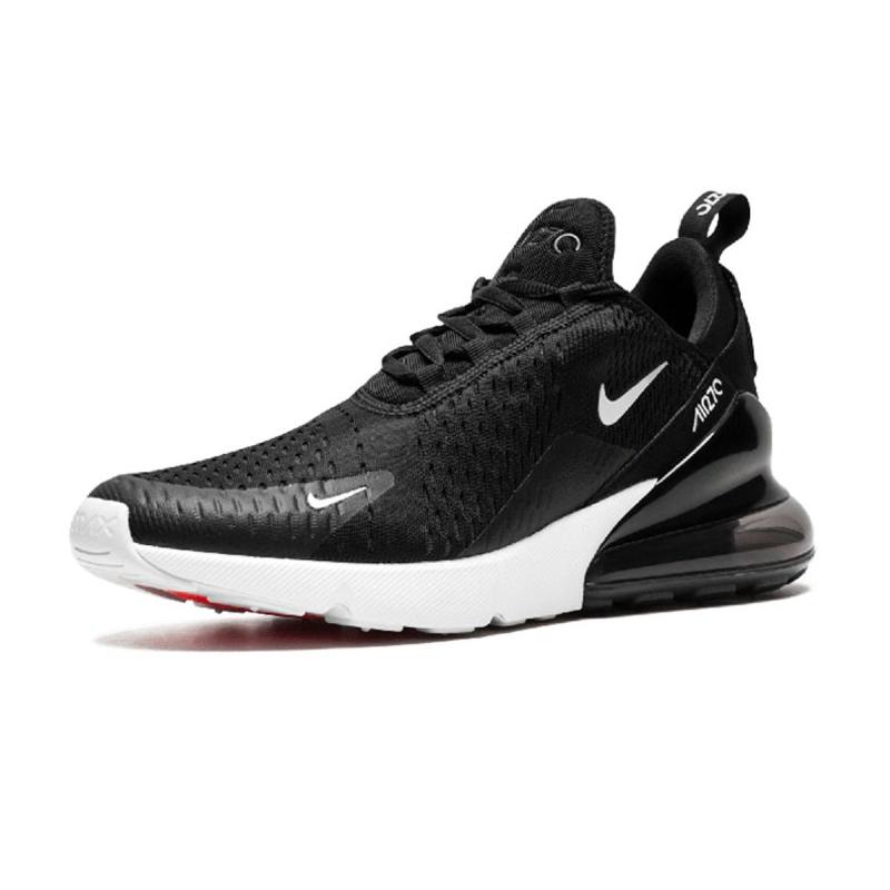 nike air max running shoes black and white