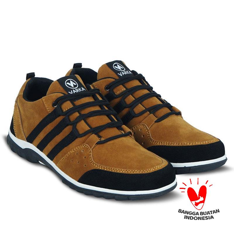 Jual Sepatu Casual Pria Terbaru V 622 Brand Varka Sepatu Kasual Pria Warna Tan Hitam Online Oktober 2020 Blibli Com