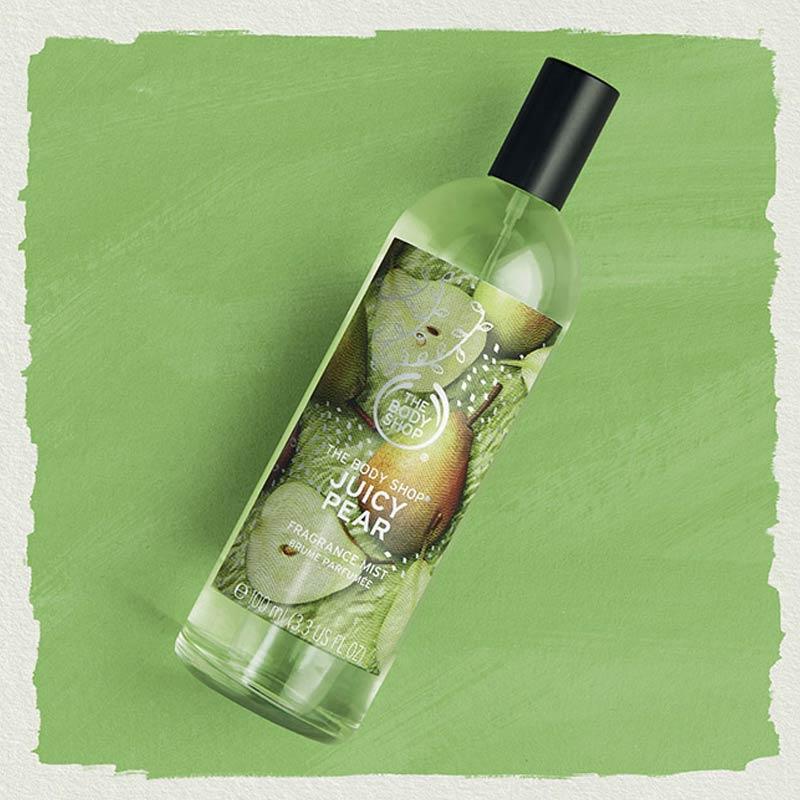Body shop juicy pear body mist clearance