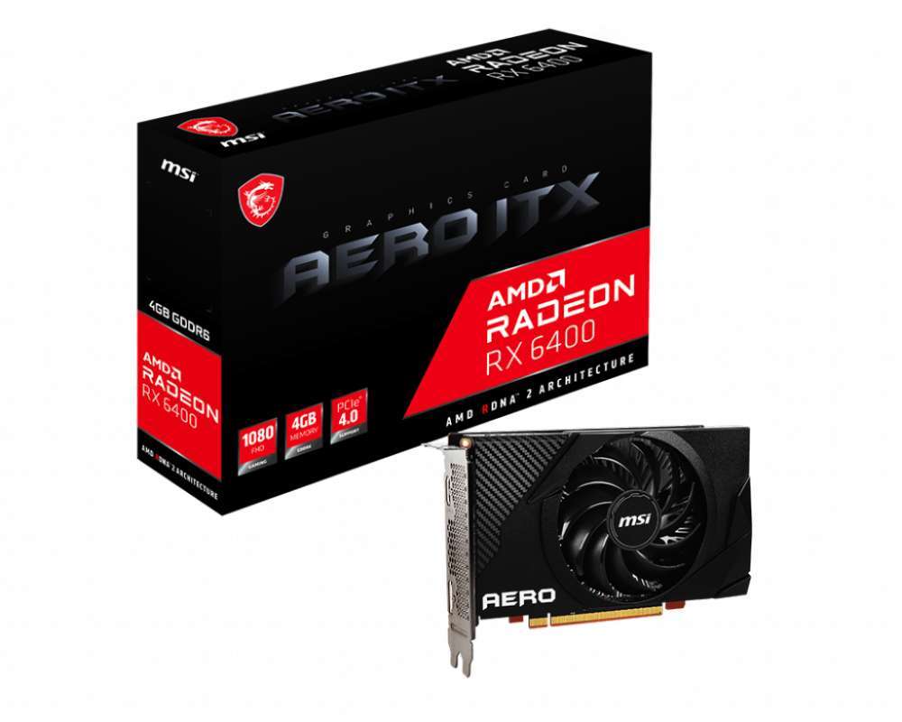 玄人志向 Radeon RD-RX6400-E4GB/LP グラフィックボード AMD Radeon RD