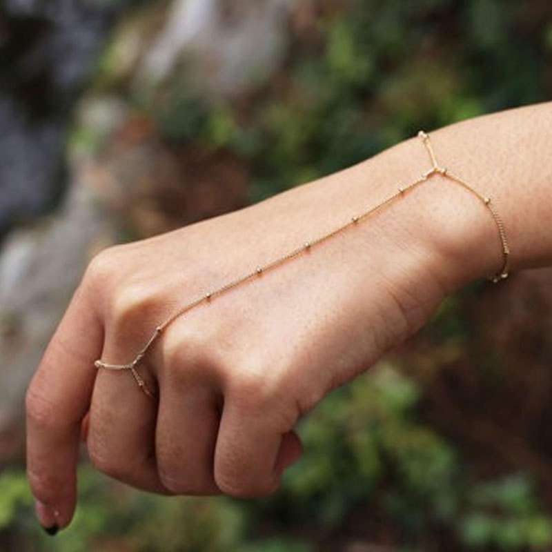 Promo Finger Ring Bracelet Adjustable 