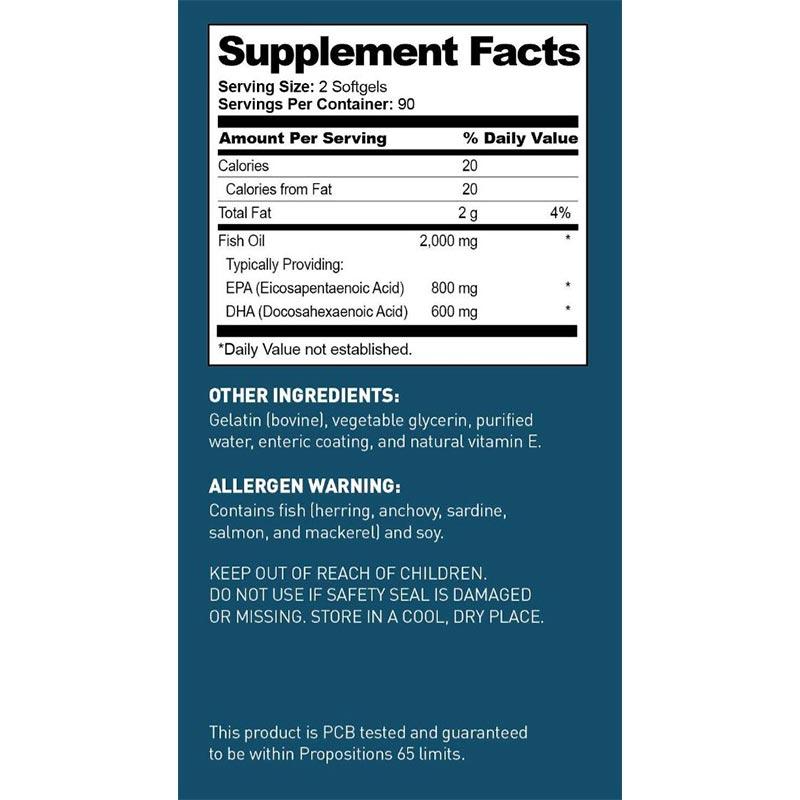 Jual Dr Tobias Omega 3 Fish Oil Triple Strength Burpless 180 Count Online Desember 2020 Blibli
