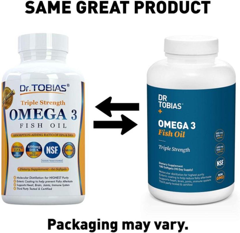 Jual Dr Tobias Omega 3 Fish Oil Triple Strength Burpless 180 Count Online Desember 2020 Blibli