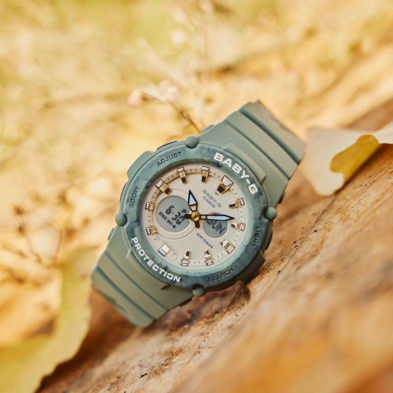 Watch Bezel Baby G CASIO Baby-G Forest Green Marble Bezel Special