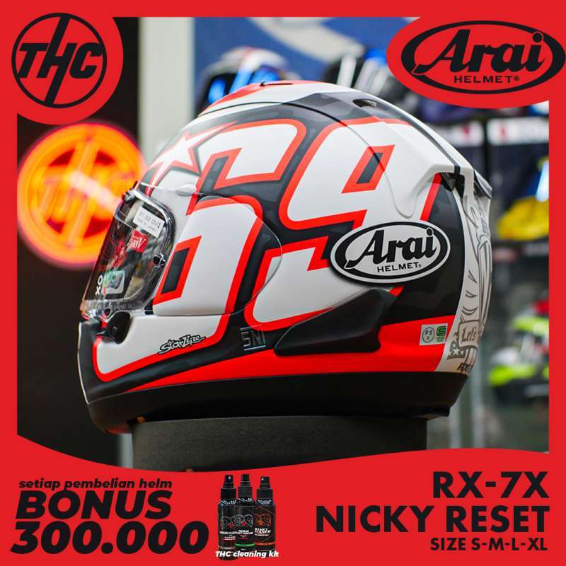 Jual ARAI RX7X NICKY HAYDEN RESET 2022 di Seller THC Helmets