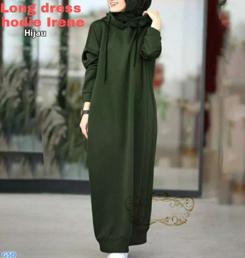 Dress hoodie best sale muslimah