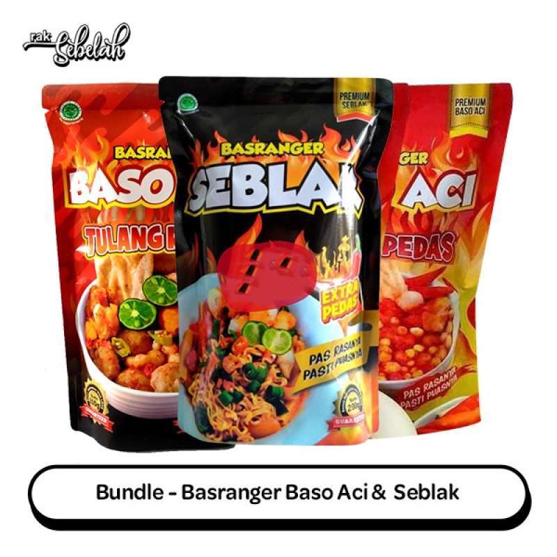 Promo Bundle - Basranger Seblak | Baso Aci Extra Pedas | Tulang