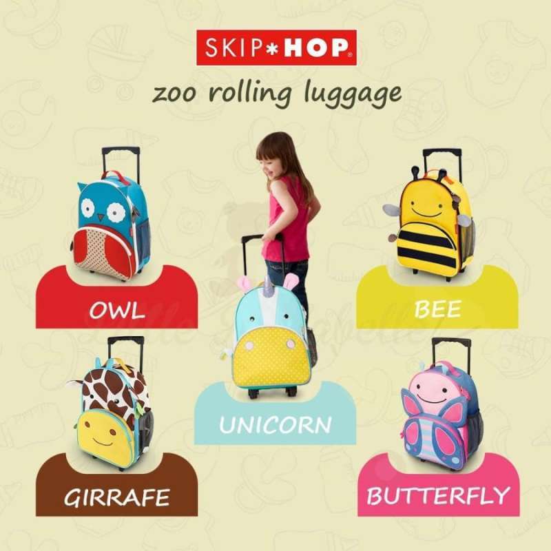 Promo Skiphop Zoo Rolling Luggage 