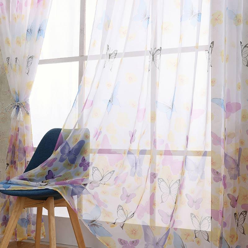 Jual H Ikea 2 Butterfly Printed Gauze Curtain Durable And Washable Curtain For Home Window Decoration 1m X 2m Online September 2020 Blibli Com